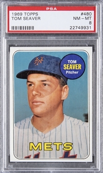 1969 Topps #480 Tom Seaver – PSA NM-MT 8